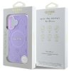 Guess GUHMP16SPSAPSMEU iPhone 16 6.1 fioletowy/purple hardcase Saffiano Peony Classic Logo MagSafe